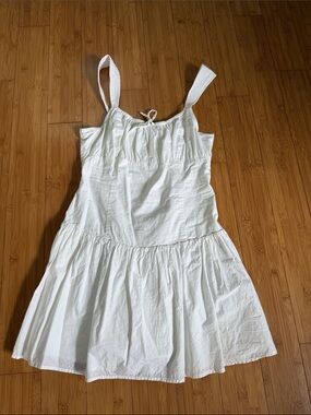 Sunday Best White Tiered Sundress with Ruffle Hem